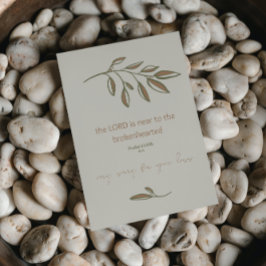 Sorry voor je verlies | Christelijke sympathiekaar Kaart