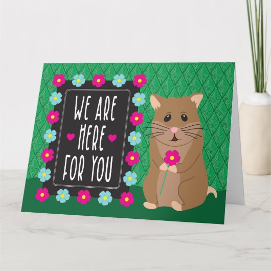 Sorry voor je verlies - Hamster Kaart (Voorkant)