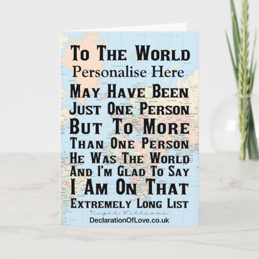 Sorry voor je verlies kaart (Voorkant)