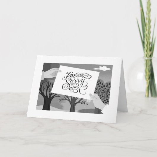 "SORRY VOOR JE VERLIES" KAART (Voorkant)