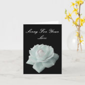 Sorry voor je verlies sympathie kaart (Gele Bloem)