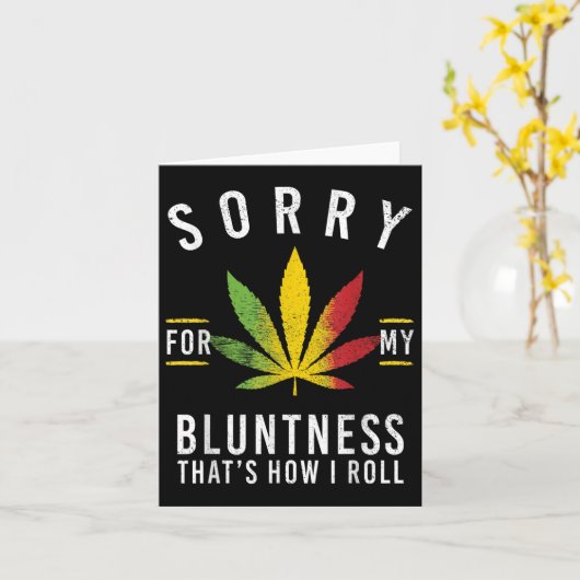 Sorry voor mijn botheid, zo rol ik grappige wiet kaart (Gele Bloem)