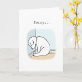 Sorry voor mijn excuses, ik vind het zielig puppy kaart (Gele Bloem)