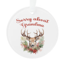 Sorry voor oma acryl Ornament