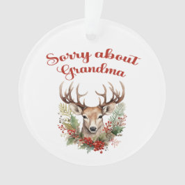 Sorry voor oma acryl Ornament