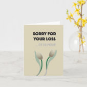 Sorry voor uw verlies van humor kaart (Gele Bloem)