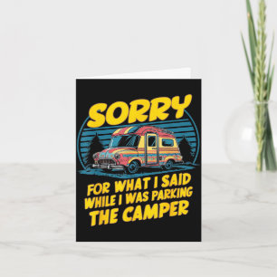 Sorry voor wat gezegd camper parkeren grappig kamp kaart
