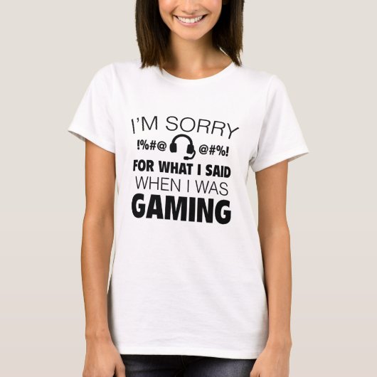 Sorry Voor Wat Ik Heb Gezegd T-shirt (Voorkant)