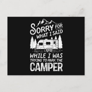 Sorry voor wat ik zei Funny Camping Bestuurder Par Briefkaart