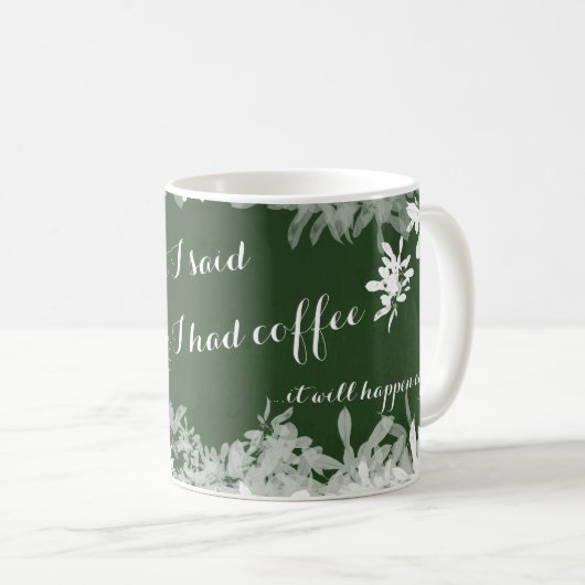 Sorry voor wat ik zei - Funny Coffee Mok (Voorkant rechts)