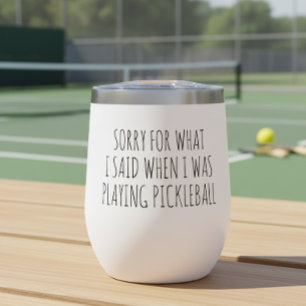 Sorry voor wat ik zei Pickleball spelen