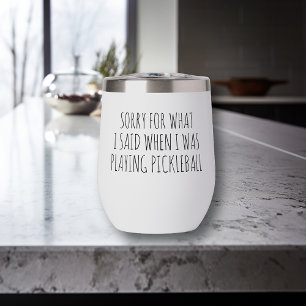 Sorry voor wat ik zei Pickleball spelen