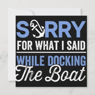 Sorry voor wat ik zei toen ik de boot aandeed grap save the date