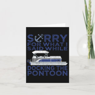 Sorry voor wat ik zei toen ik de Pontoon Bo aandee Kaart