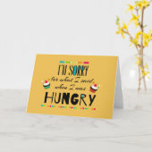 Sorry voor wat ik zei toen ik honger had kaart (Gele Bloem)