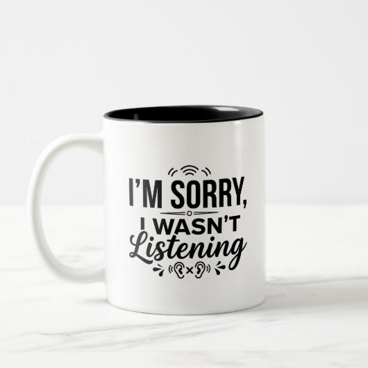 Sorry Wasn't Enough Tweekleurige koffiemok (Links)