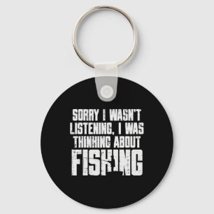 Sorry Wasnt Listening Denken Aan Vissen Funny Viss Sleutelhanger