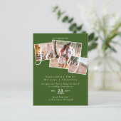 SORRY! Wedding-uitstel verandering van datum FOTO Briefkaart (Staand voorkant)