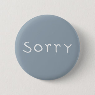 sorry witte Button