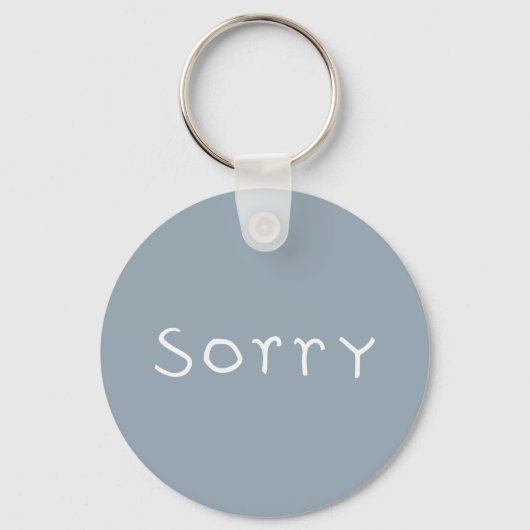 sorry witte Sleutelhanger (Voorkant)