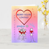 Sorry You're Leaving Netball Goodbye Greeting Kaart (Gele Bloem)