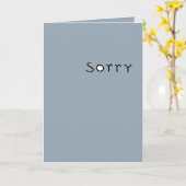 Sorry zwarte Kaart (Gele Bloem)