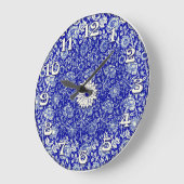 Sorta Blue Calico Timekeeper Grote Klok (Hoek)