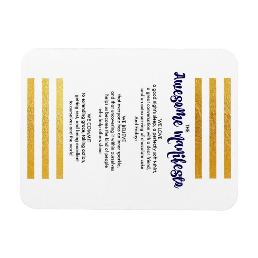 Sorta Geweldige Manifesto Magnet Magneet (Horizontaal)