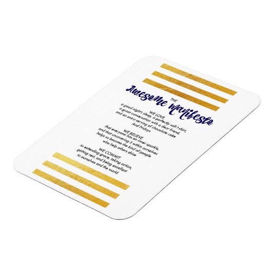 Sorta Geweldige Manifesto Magnet Magneet (Linkerzijde)