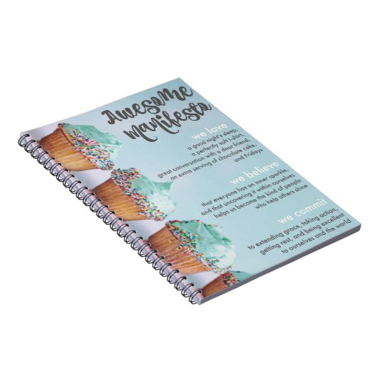 Sorta Geweldige Manifesto spiral notebook Notitieboek (Rechterzijde)