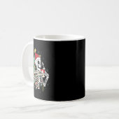 Sorta Merry Sorta Scary Skeleton Hot Cocoa Kerst Koffiemok (Voorkant links)