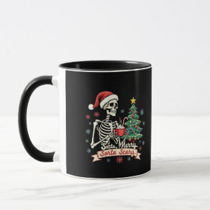 Sorta Merry Sorta Scary Spooky Skeleton Xmas Mok