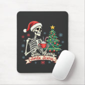 Sorta Merry Sorta Scary Spooky Skeleton Xmas Muismat (Met muis)