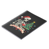 Sorta Merry Sorta Scary Spooky Skeleton Xmas Notitieboek (Linkerzijde)