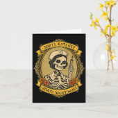 Sorta Ratchet Sorta Nightingale Skeleton Nurse Hal Kaart (Gele Bloem)