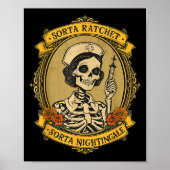 Sorta Ratchet Sorta Nightingale Skeleton Nurse Hal Poster (Voorkant)