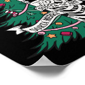 Sorta Scary Sorta Vrolijk Kerstfeest Poster (Hoek)