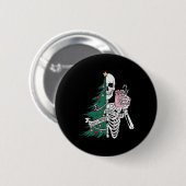 Sorta Scary Sorta Vrolijk Kerstfeest Ronde Button 5,7 Cm (Voorkant /achterkant)