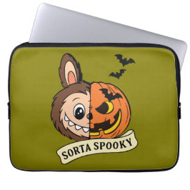 Sorta Spooky Halloween Cute Labubu Laptop Sleeve