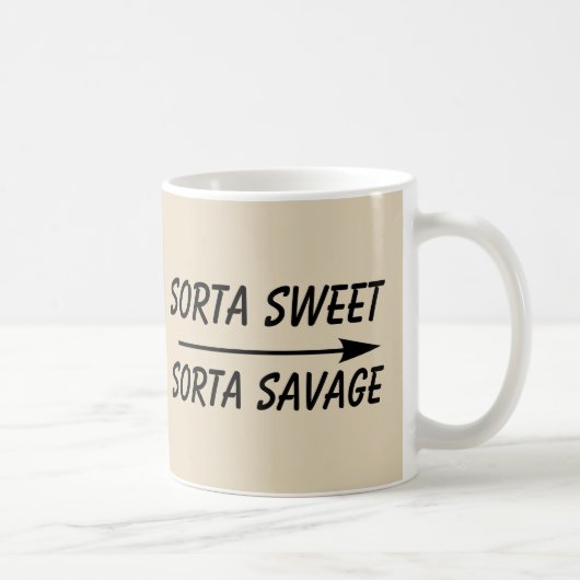 SORTA SWEET, SORTA SAVAGE Coffee Mugs Koffiemok (Rechts)