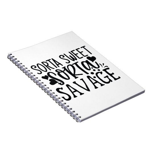 Sorta Sweet Sorta Savage Notitieboek (Rechterzijde)