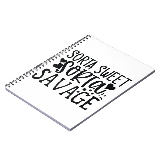 Sorta Sweet Sorta Savage Notitieboek (Linkerzijde)