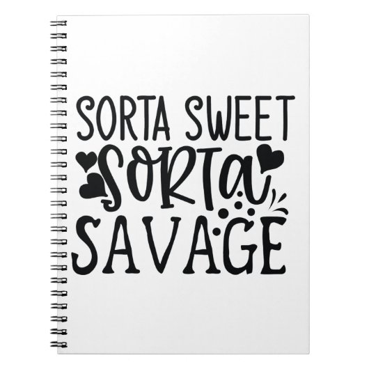 Sorta Sweet Sorta Savage Notitieboek (Voorkant)