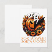 Sorta Sweet Sorta Spooky Bedankkaart (Voorkant / Achterkant)