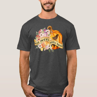Sorta Sweet Sorta Spooky Flowers Jack O' Lantern H T-shirt
