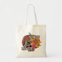 Sorta Sweet, Sorta Spooky - Halloween Canvas tas