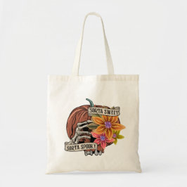 Sorta Sweet, Sorta Spooky - Halloween Canvas tas