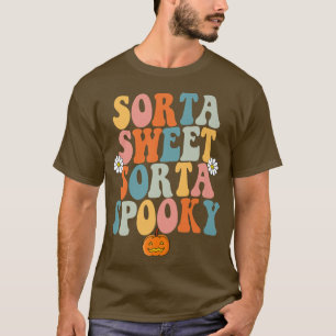 Sorta Sweet Sorta Spooky Pumpkin Halloween Premium T-shirt