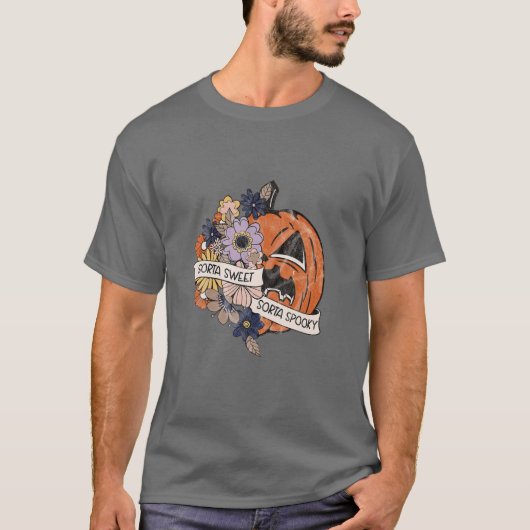 Sorta Sweet Sorta Spooky Pumpkin T-shirt (Voorkant)