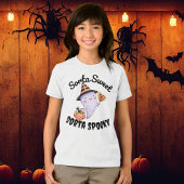 Sorta Sweet Sorta Spooky Schattige Ghost Halloween Tri-Blend Shirt